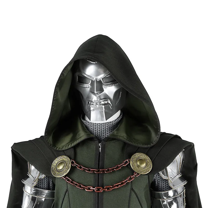 Fantastic Four Doctor Doom Cosplay Costume Halloween Black Suit ACcosplay