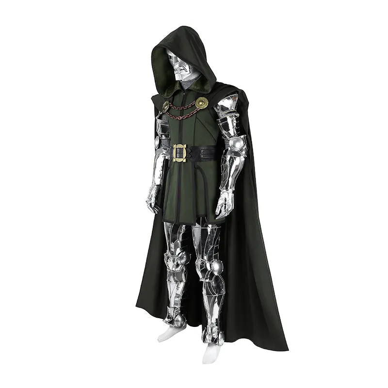 Fantastic Four Doctor Doom Cosplay Costume Halloween Black Suit ACcosplay