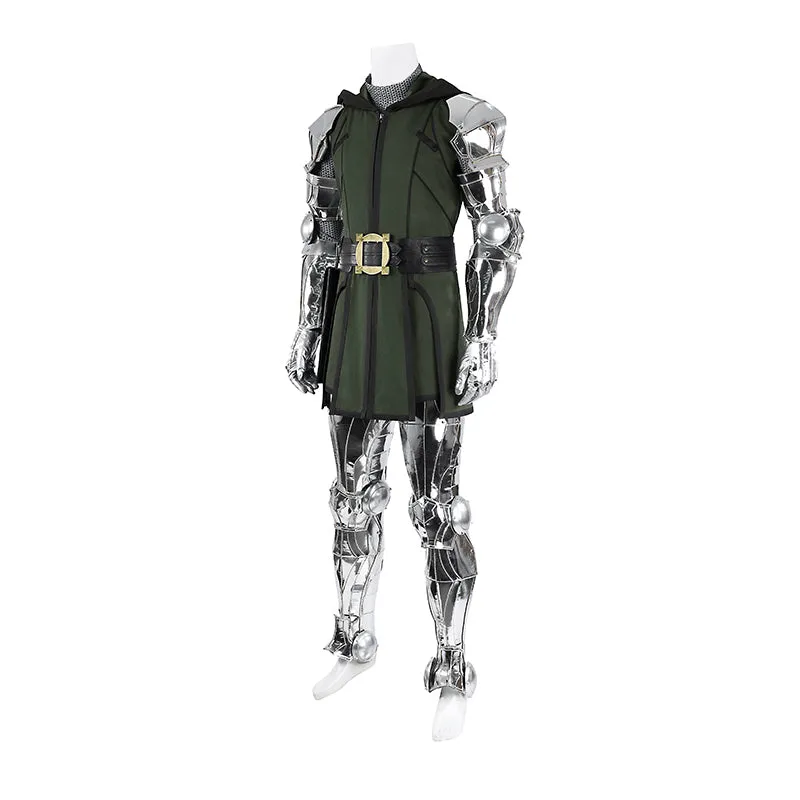 Fantastic Four Doctor Doom Cosplay Costume Halloween Black Suit ACcosplay