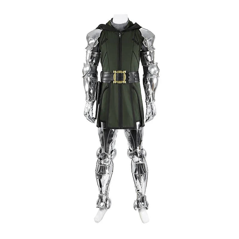 Fantastic Four Doctor Doom Cosplay Costume Halloween Black Suit ACcosplay