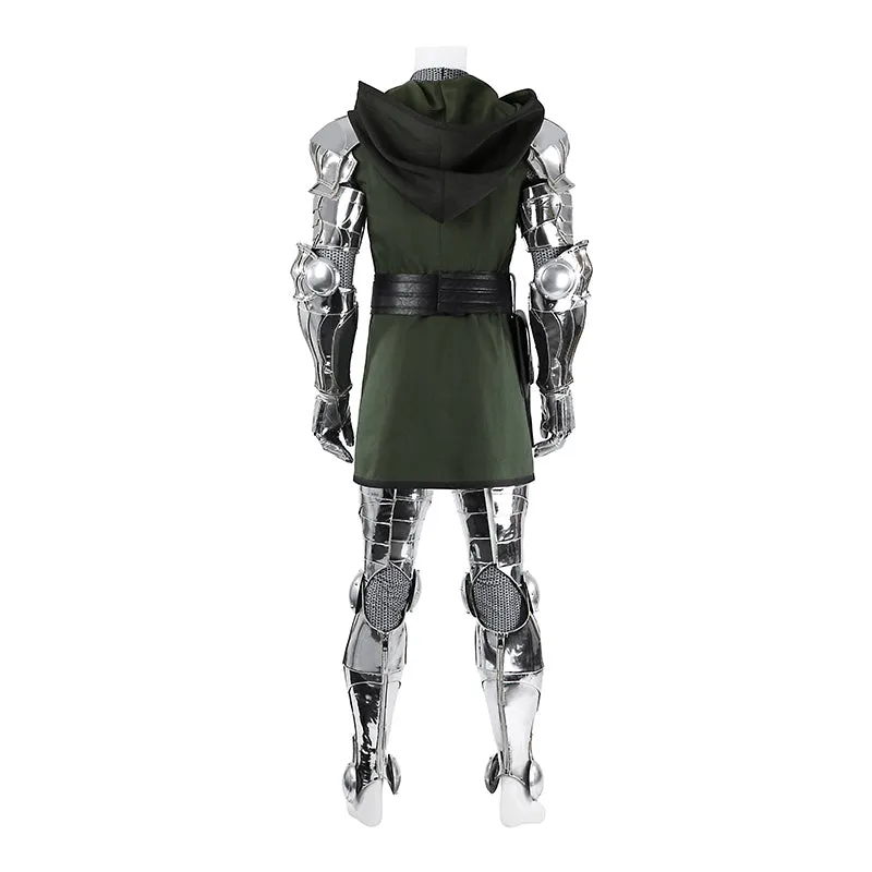 Fantastic Four Doctor Doom Cosplay Costume Halloween Black Suit ACcosplay