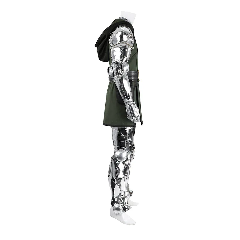 Fantastic Four Doctor Doom Cosplay Costume Halloween Black Suit ACcosplay