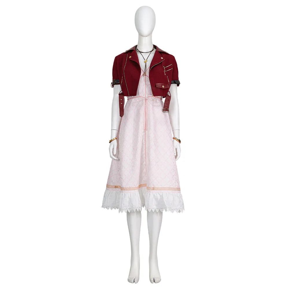 Final Fantasy VII Warrior Cosplay costume for Aerith Gainsborough Cosplay Dress Halloween Party Suit