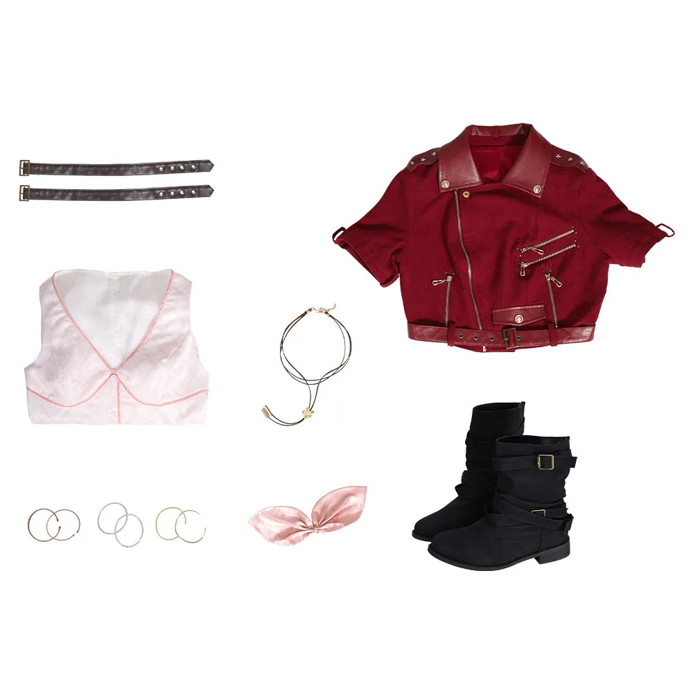 Final Fantasy VII Warrior Cosplay costume for Aerith Gainsborough Cosplay Dress Halloween Party Suit