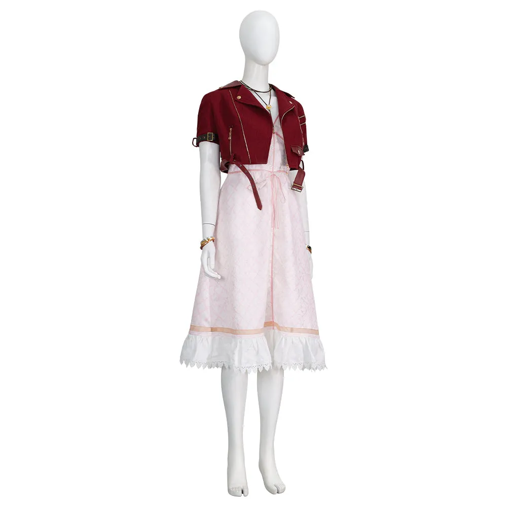 Final Fantasy VII Warrior Cosplay costume for Aerith Gainsborough Cosplay Dress Halloween Party Suit