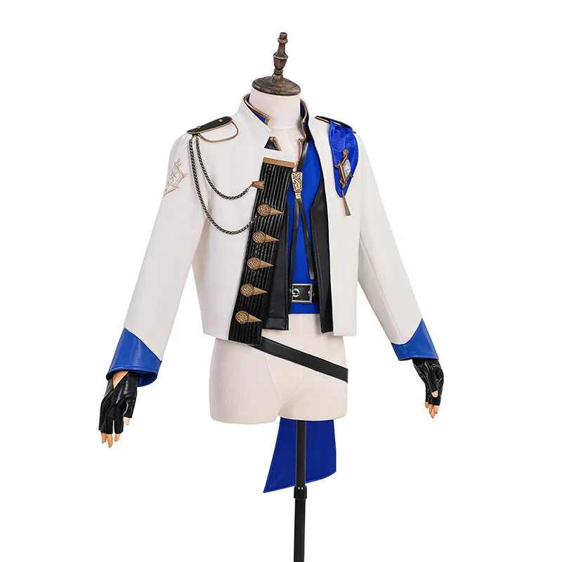 Final Fantasy XIV Seneschal Prince's Cosplay Costume Blue Halloween Suit ACcosplay