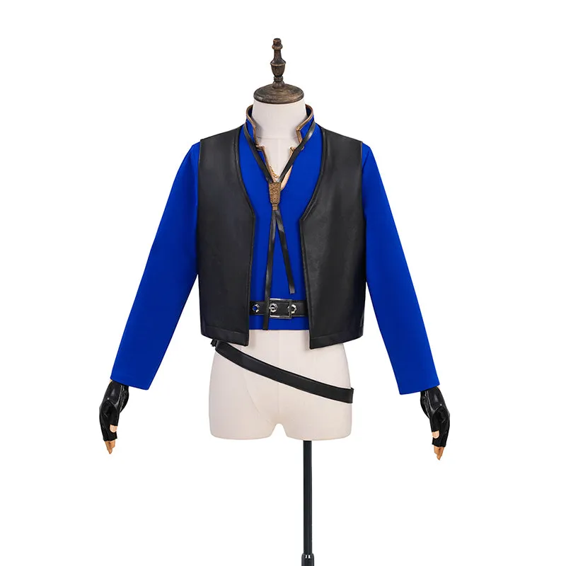 Final Fantasy XIV Seneschal Prince's Cosplay Costume Blue Halloween Suit ACcosplay