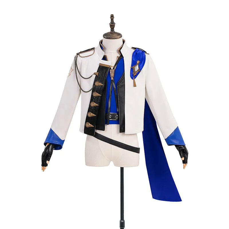 Final Fantasy XIV Seneschal Prince's Cosplay Costume Blue Halloween Suit ACcosplay