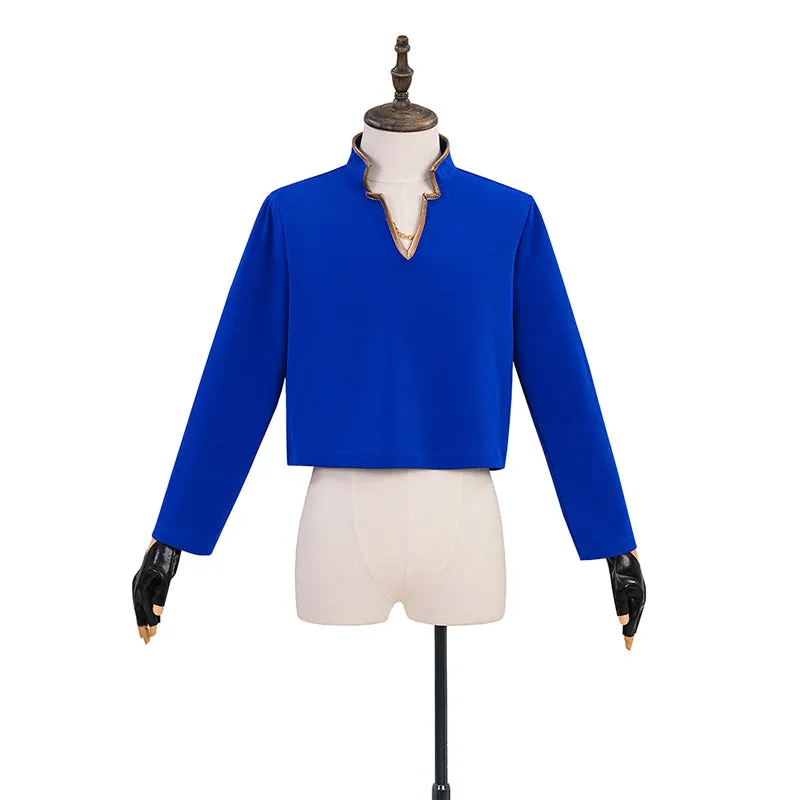 Final Fantasy XIV Seneschal Prince's Cosplay Costume Blue Halloween Suit ACcosplay