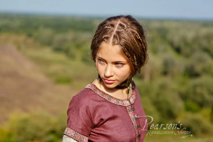 Flax Linen Medieval Dress - The Archeress