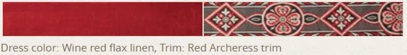 Flax Linen Medieval Dress - The Archeress
