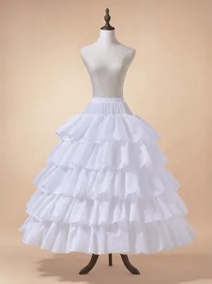 Four Ring Hoop Skirt with Ruffles