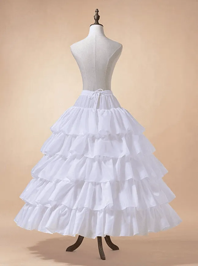 Four Ring Hoop Skirt with Ruffles