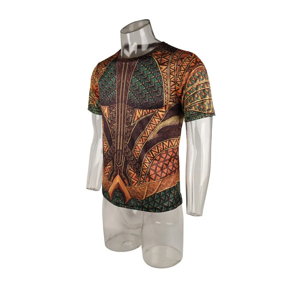 Full 3D Aquaman Movie T-Shirt Arthur Curry Tee Shirt