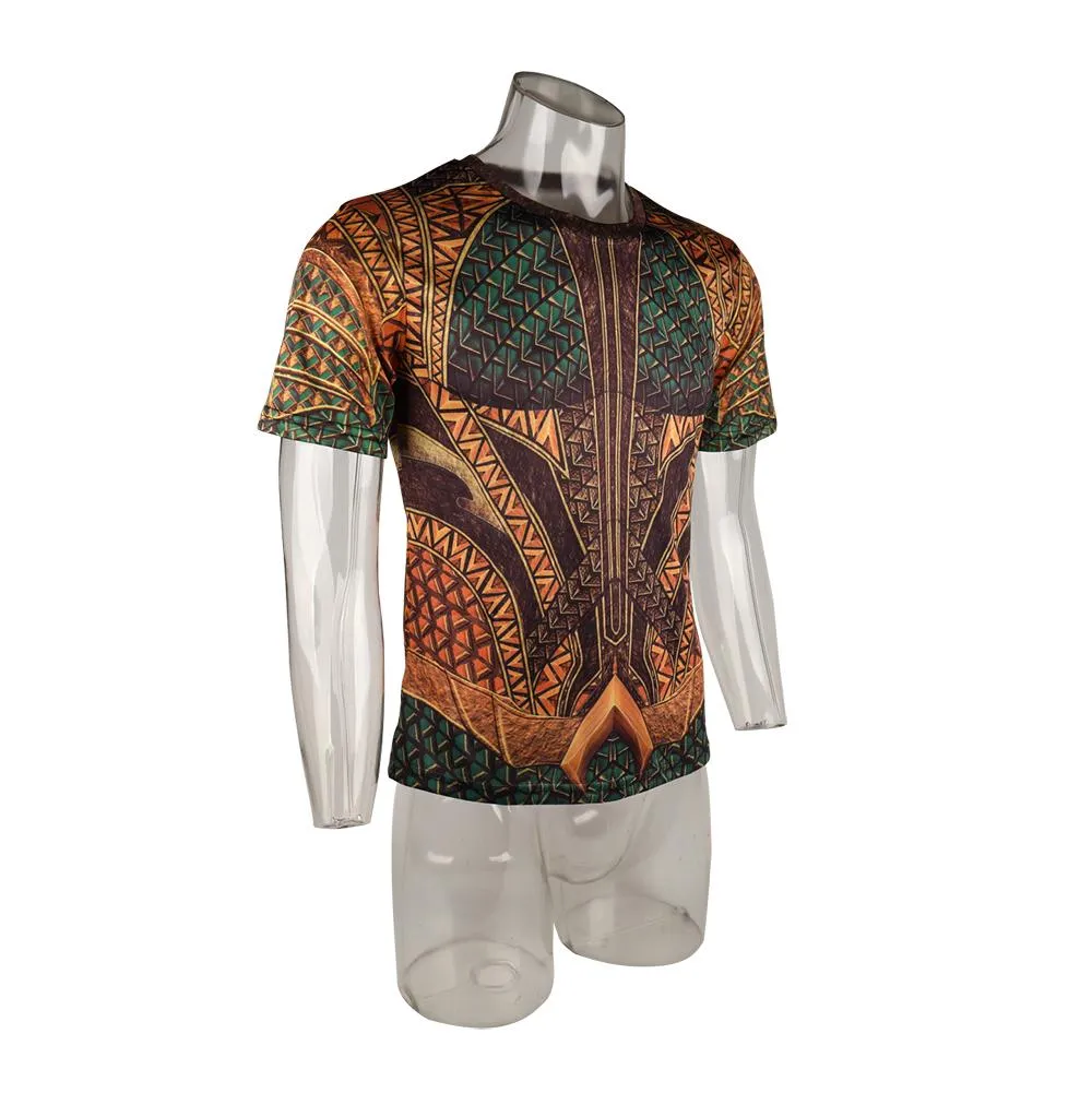 Full 3D Aquaman Movie T-Shirt Arthur Curry Tee Shirt