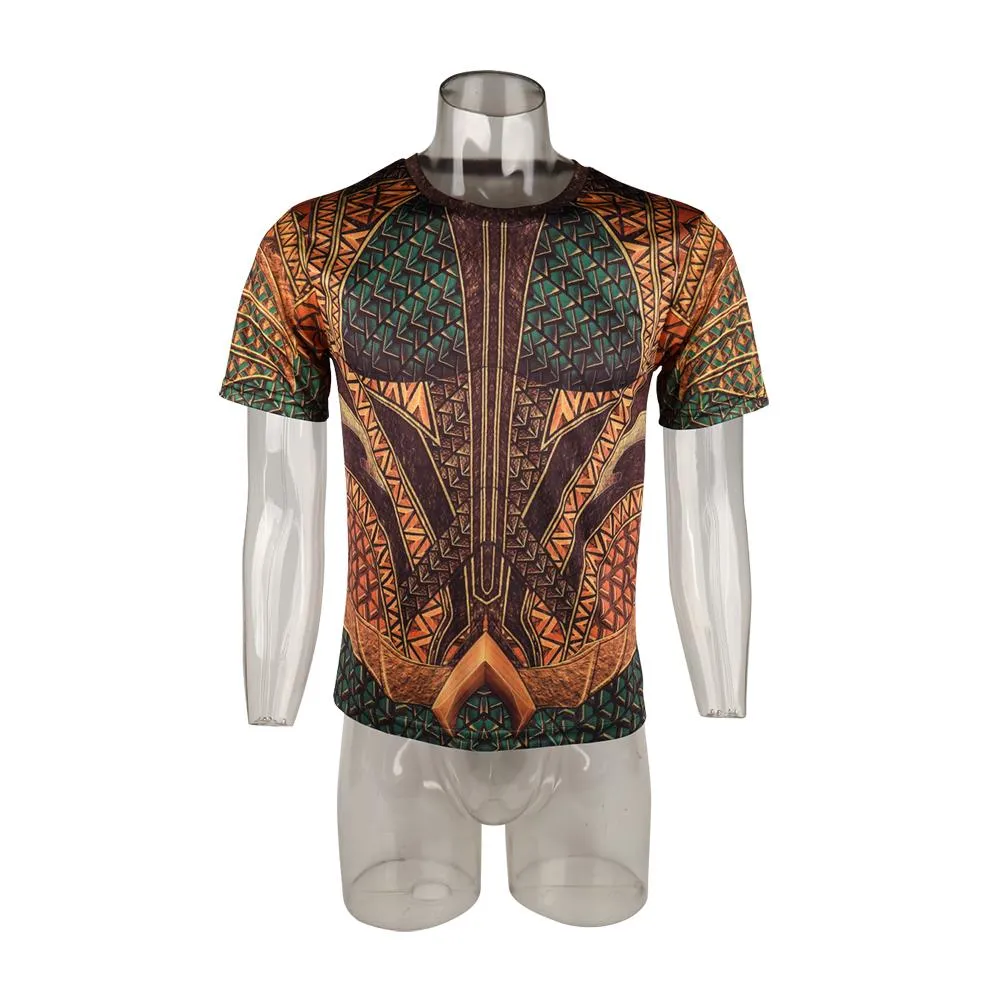 Full 3D Aquaman Movie T-Shirt Arthur Curry Tee Shirt