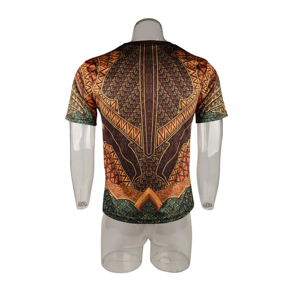 Full 3D Aquaman Movie T-Shirt Arthur Curry Tee Shirt