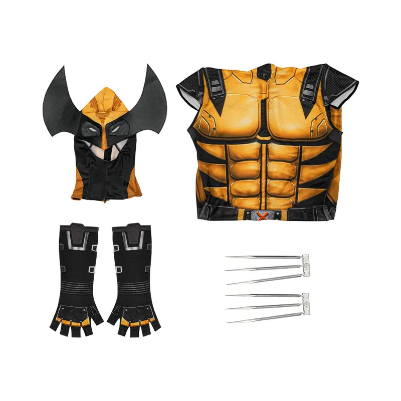 Future Revolution Wolverine Cosplay Costume Superhero Revolution Jumpsuit With Claws