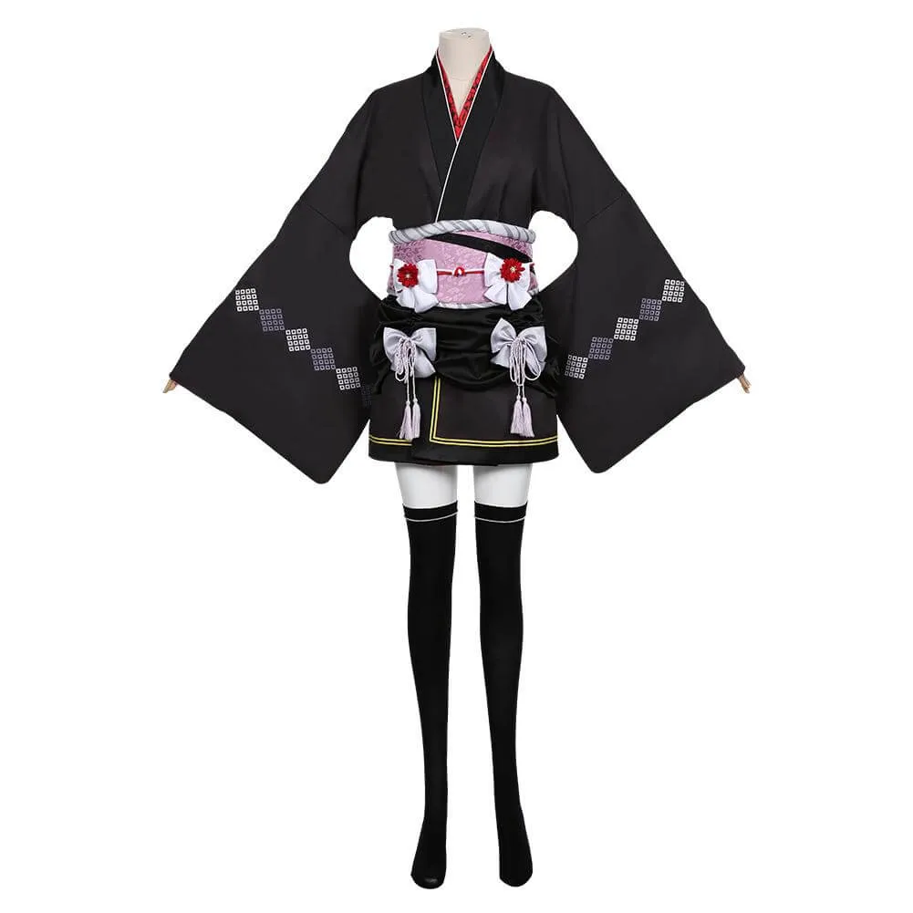 Game Final Fantasy VII FF7 Remake Tifa Lockhart Kimono Cosplay Costume Outfit