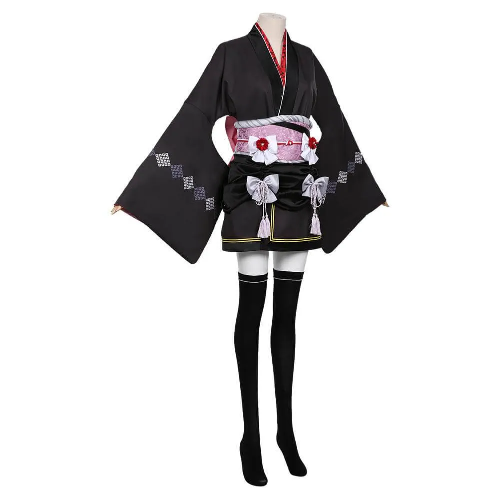 Game Final Fantasy VII FF7 Remake Tifa Lockhart Kimono Cosplay Costume Outfit