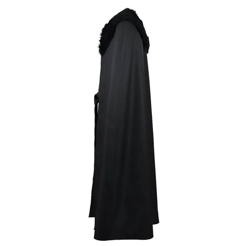 Game of Thrones Jon Snow Night's Watch Black Coat Suit Costume