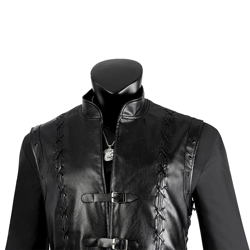 Geralt Costume The Witcher 3 Geralt of Rivia Cosplay Costume Halloween Carnival Suit