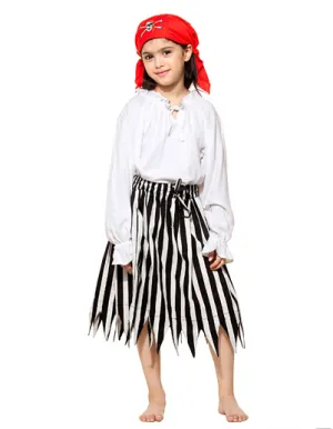 Girls Striped Pirate Skirt