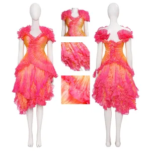 Glinda Wicked Witch Colourful Suit Halloween Cosplay Costume Outfit ACcosplay