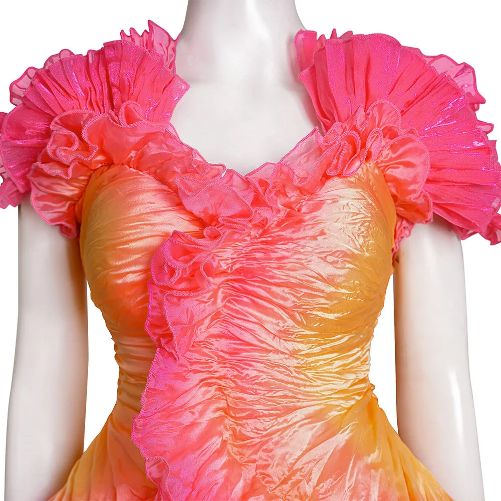 Glinda Wicked Witch Colourful Suit Halloween Cosplay Costume Outfit ACcosplay