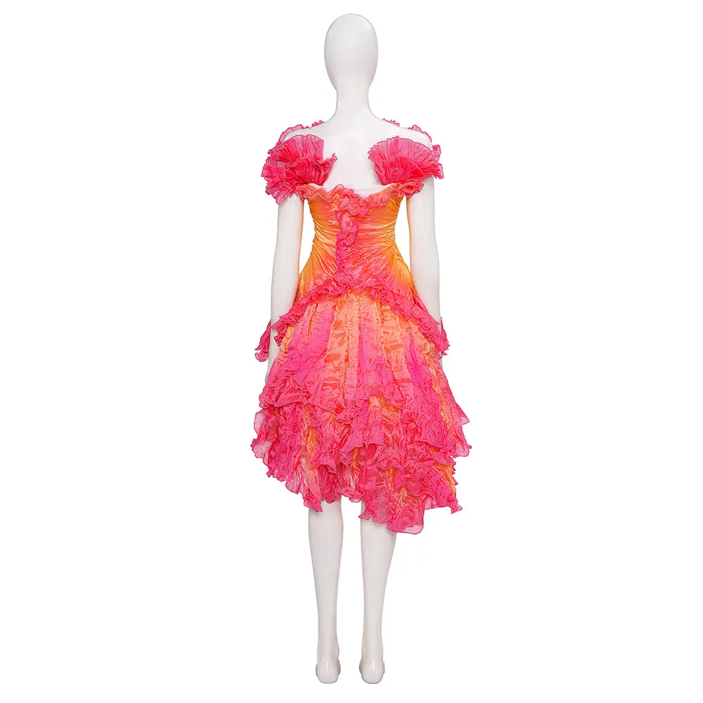 Glinda Wicked Witch Colourful Suit Halloween Cosplay Costume Outfit ACcosplay