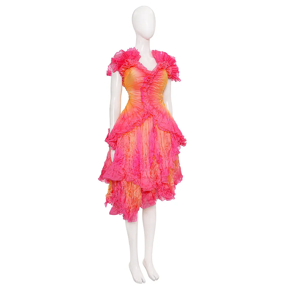 Glinda Wicked Witch Colourful Suit Halloween Cosplay Costume Outfit ACcosplay