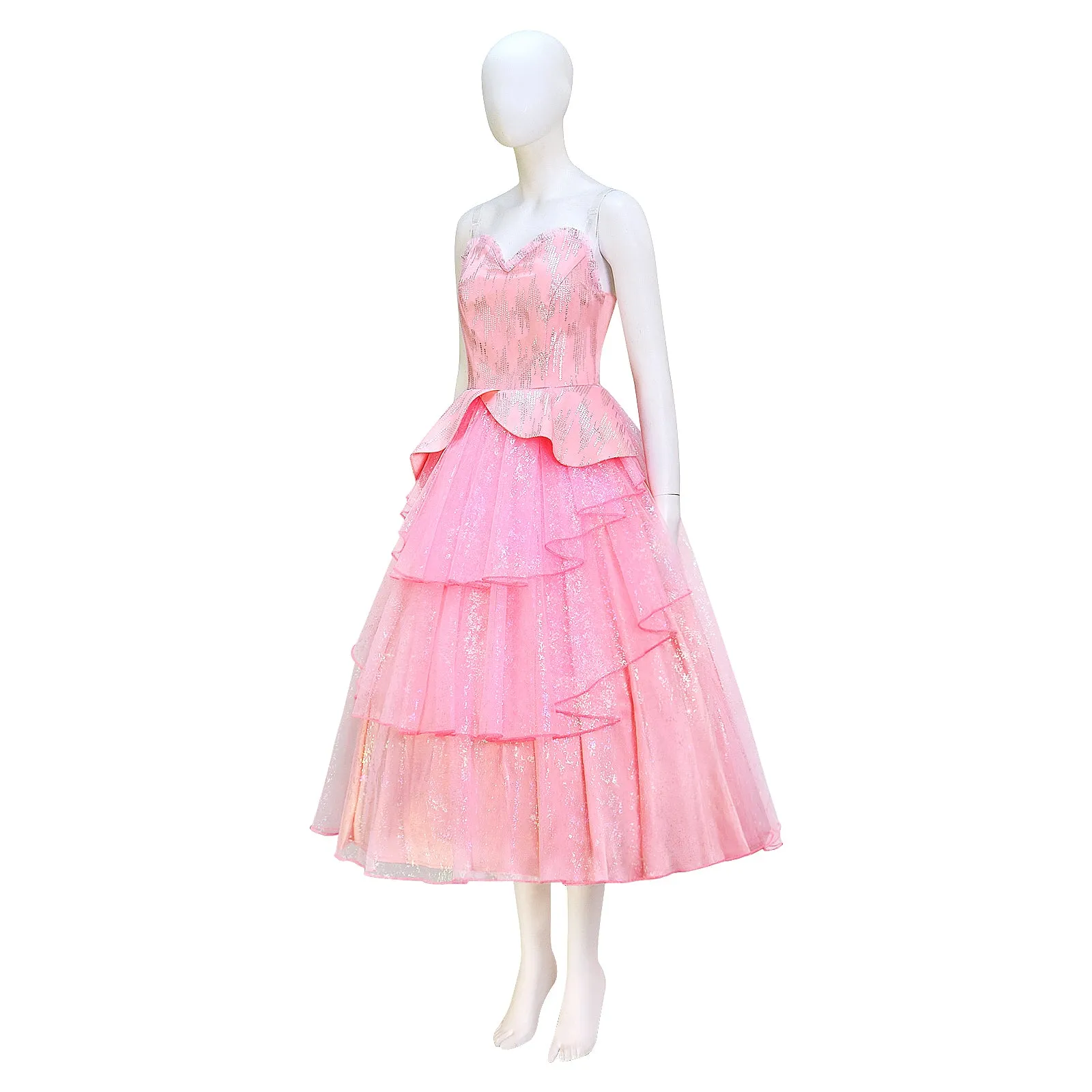 Glinda Wicked Witch Pink Suit Halloween Cosplay Costume Outfit ACcosplay