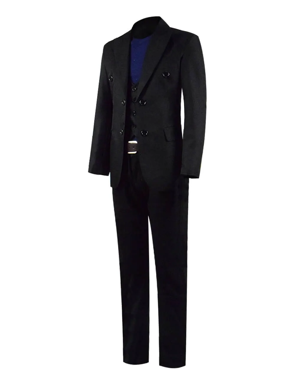 Good Omens David Tennant Black Full Set Crowley Costumes Cosplay ACcosplay