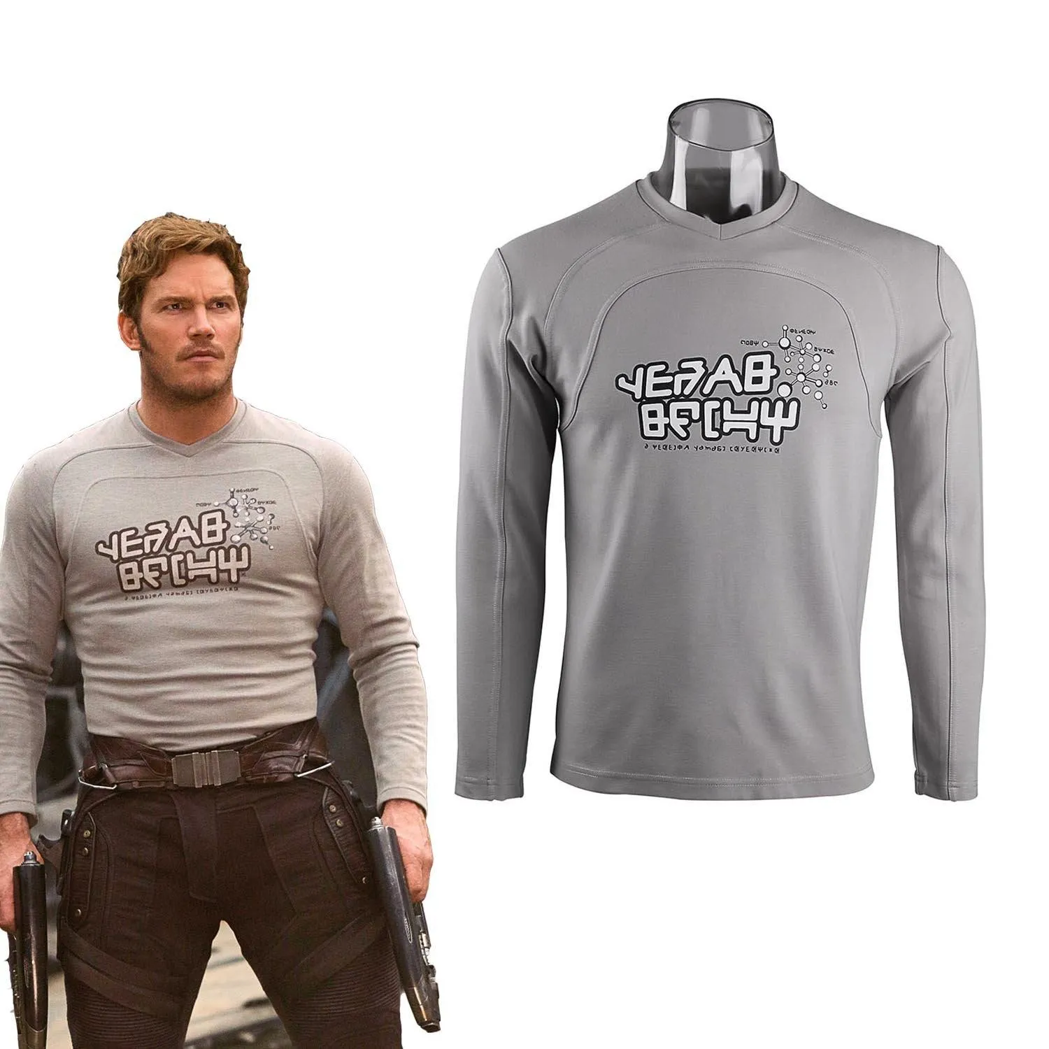 Guardians of the Galaxy 2 Star-Lord Shirt Peter Jason Quill Cosplay Replica