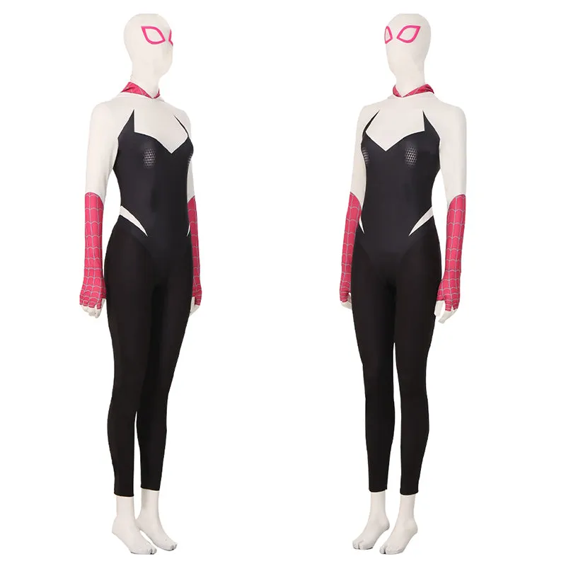 Gwen Stacy Costume Spider-man Across the Spider-Verse Cosplay Spiderman Jumpsuit Super Girl Suit