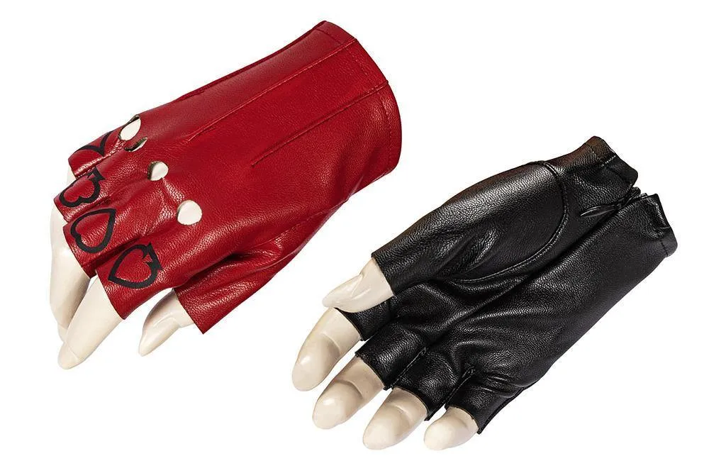 Handmade Suicide 2 Harley Quinn Full Costume | Red & Black Jester Punk Cosplay Outfit Set Options