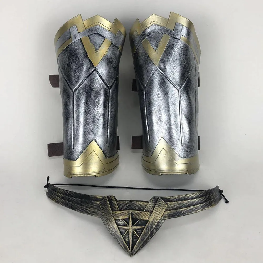 Handmade Wonder Woman Princess Diana Prince Cosplay Armband Gauntlets / Headband