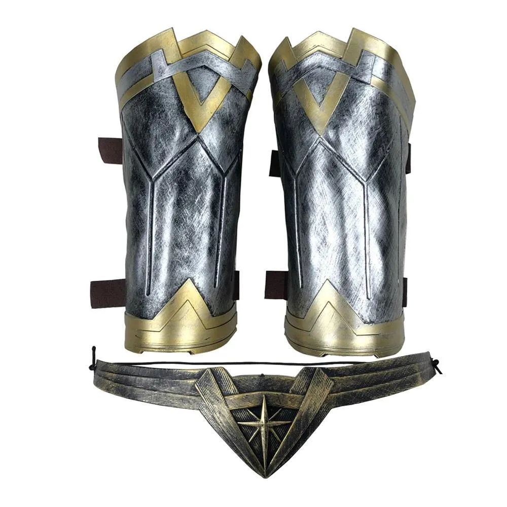 Handmade Wonder Woman Princess Diana Prince Cosplay Armband Gauntlets / Headband