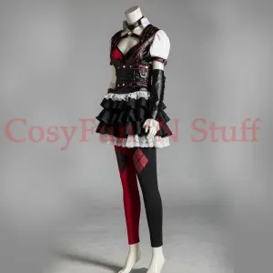 Harley Quinn Batman Arkham Asylum City Knight Cosplay Costume