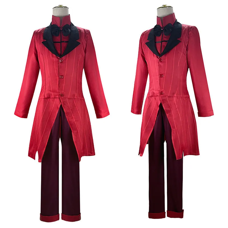 Hazbin Hotel Alastor Cosplay Outfit Alastor Red Wig Halloween Carvinal Suit ACcosplay