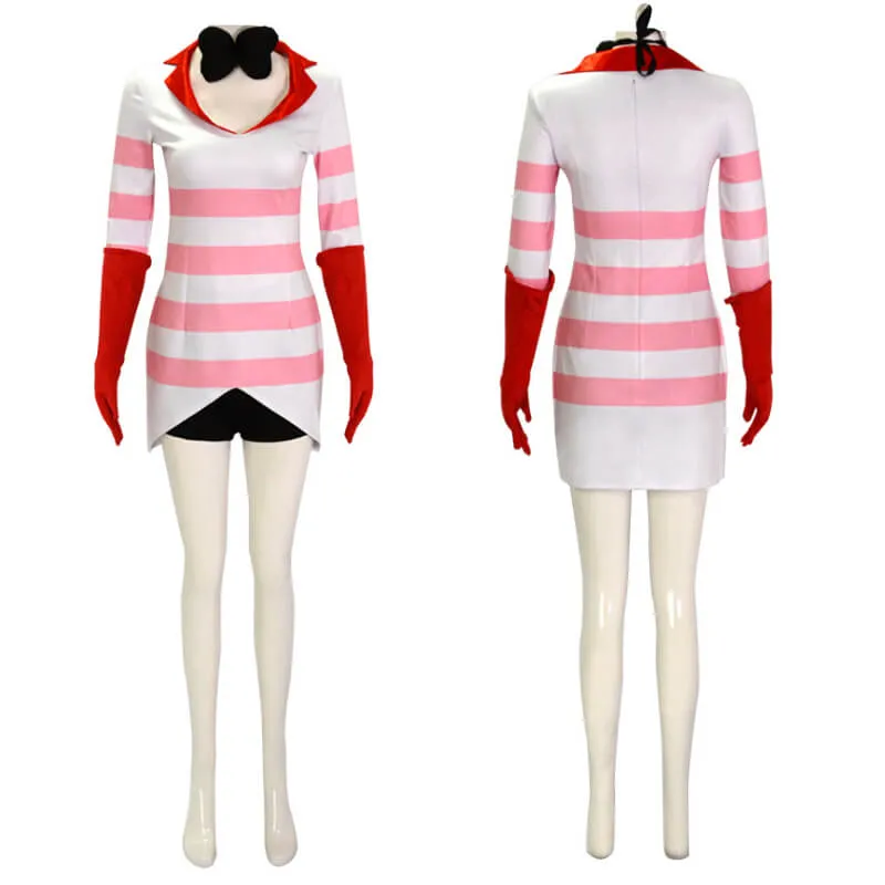 Hazbin Hotel Angel Dust Cosplay Suit Women Halloween Costume ACcosplay