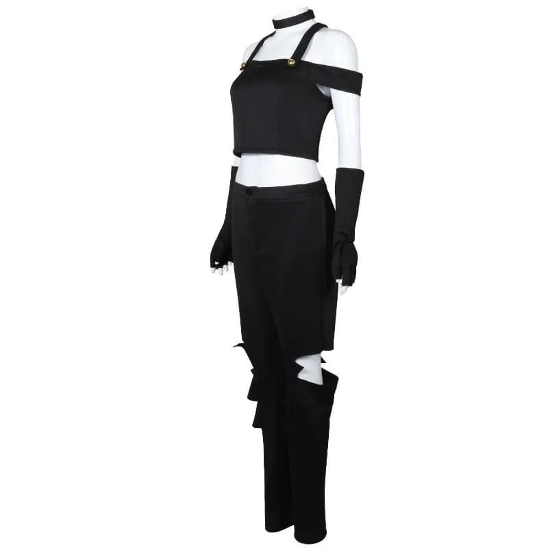 Hazbin Hotel Vaggie Cosplay Charlie Vaggie Black Costume Suit for Halloween