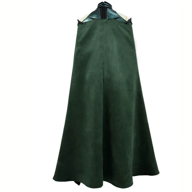 Hela Costume Thor 3 Ragnarok Women Halloween Bodysuit Cloak Cosplay Suit