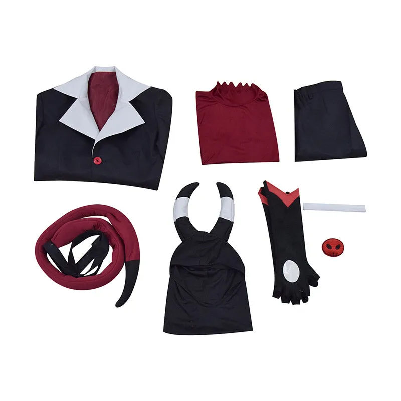 Helluva Boss Moxxie Hazbin Hotel Cosplay Costume Halloween Uniform Full Set