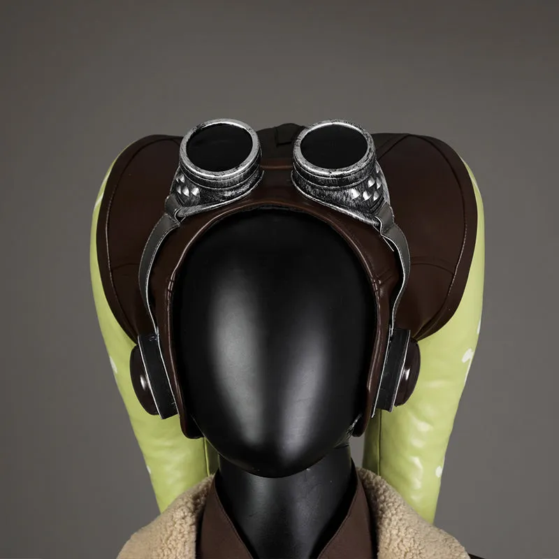 Hera Syndulla Cosplay Star Wars Ahsoka Tano Costume Brown Leather Suit