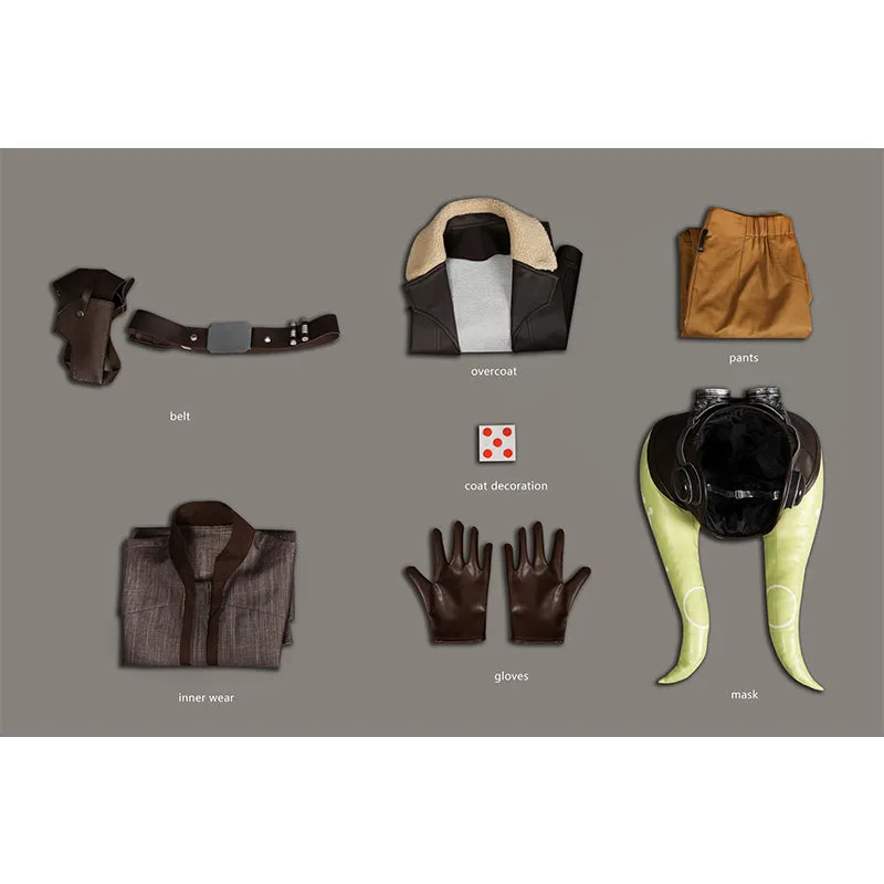 Hera Syndulla Cosplay Star Wars Ahsoka Tano Costume Brown Leather Suit