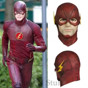 Inspired by The Flash Barry Allen Full Face Mask Helmet Hood for Cosplay