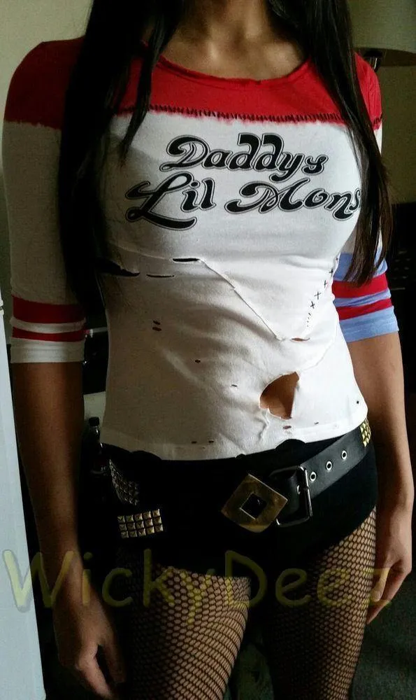 Inspired Harley Quinn Daddy's Lil Monster Suicide Squad Replica Shirt Handmade