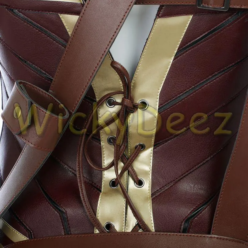 Inspired Wonder Woman Justice League Cosplay Costume Boot Covers & Lasso (Alternate Version)