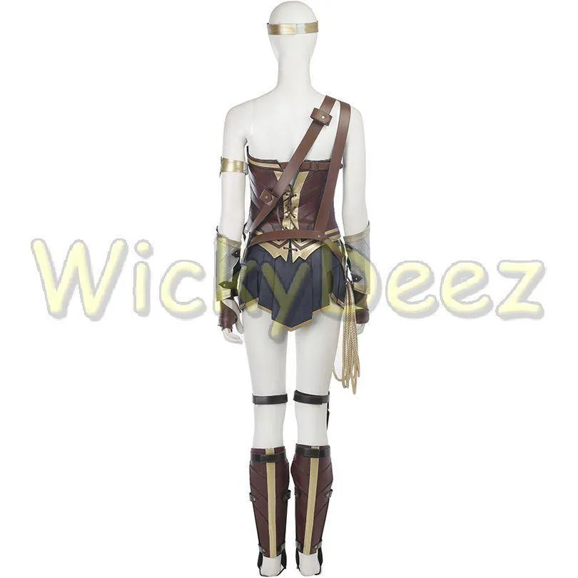 Inspired Wonder Woman Justice League Cosplay Costume Boot Covers & Lasso (Alternate Version)
